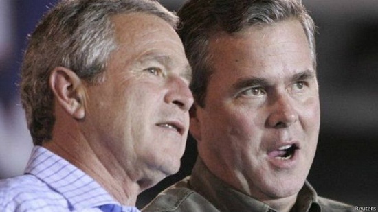杰布选情告急 美前总统小布什亲自出马力挺弟弟