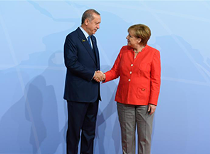德国总理默克尔欢迎土耳其总统埃尔多安