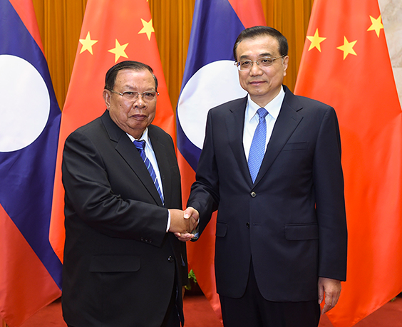 李克强会见老挝人民革命党中央总书记、国家主席本扬 